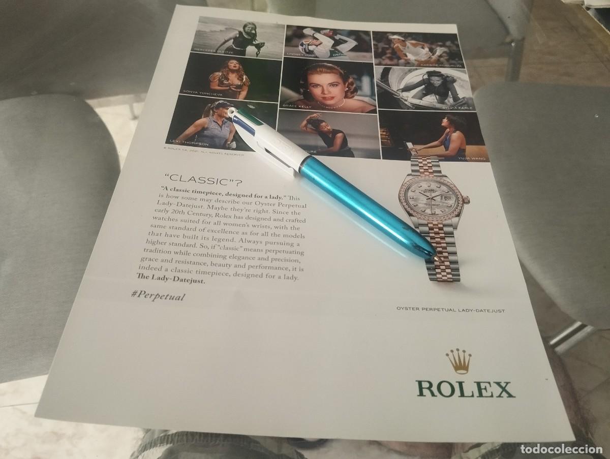 Rel&oacute;gios - Rolex: RELOJ ROLEX ANUNCIO PUBLICIDAD BONITO PARA ENMARCAR