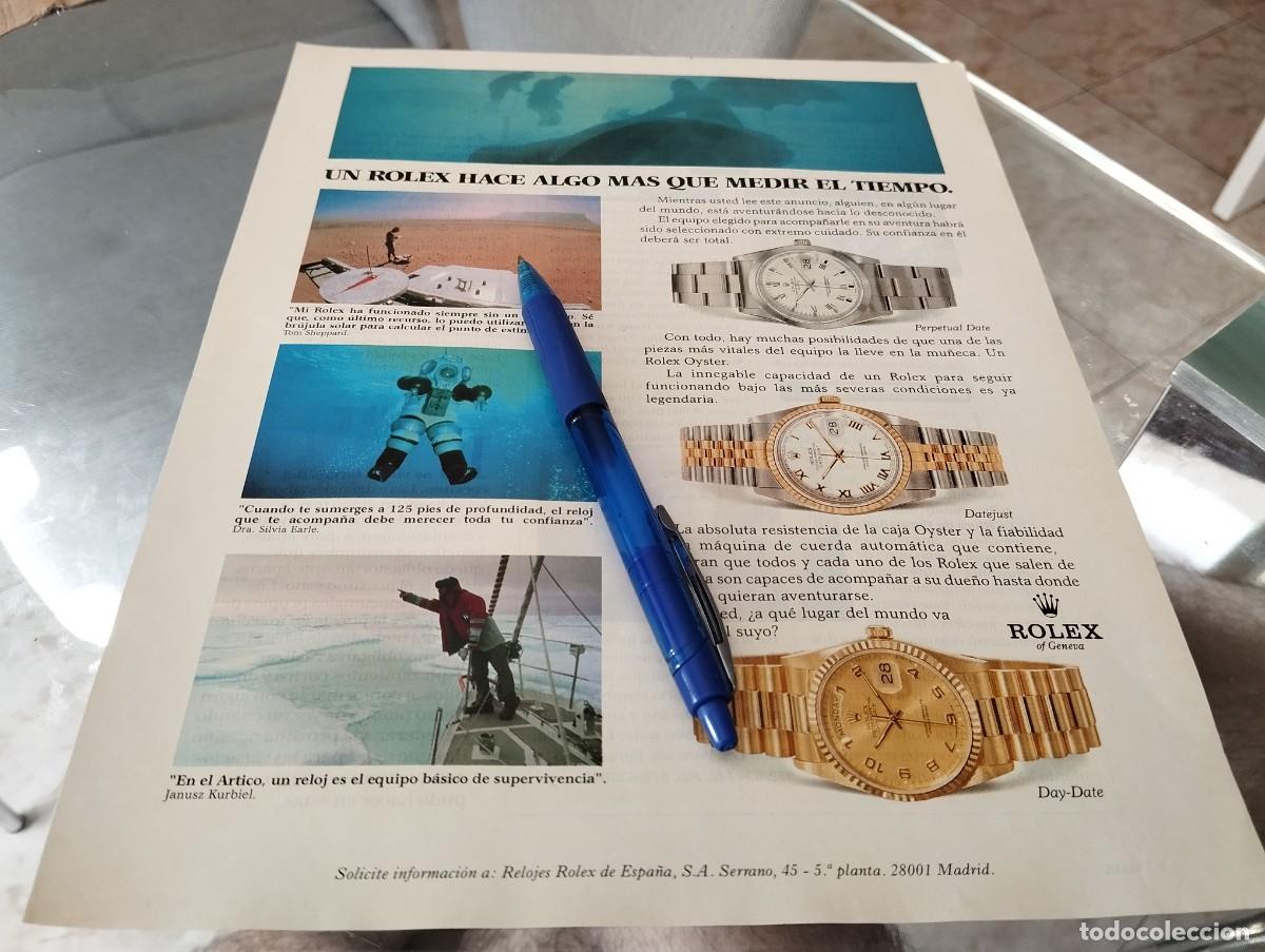 Relojes - Rolex: RELOJ ROLEX VARIOS MODELOS CLIPPING ANUNCIO PUBLICIDAD REVISTA 1995 BONITO PARA ENMARCAR
