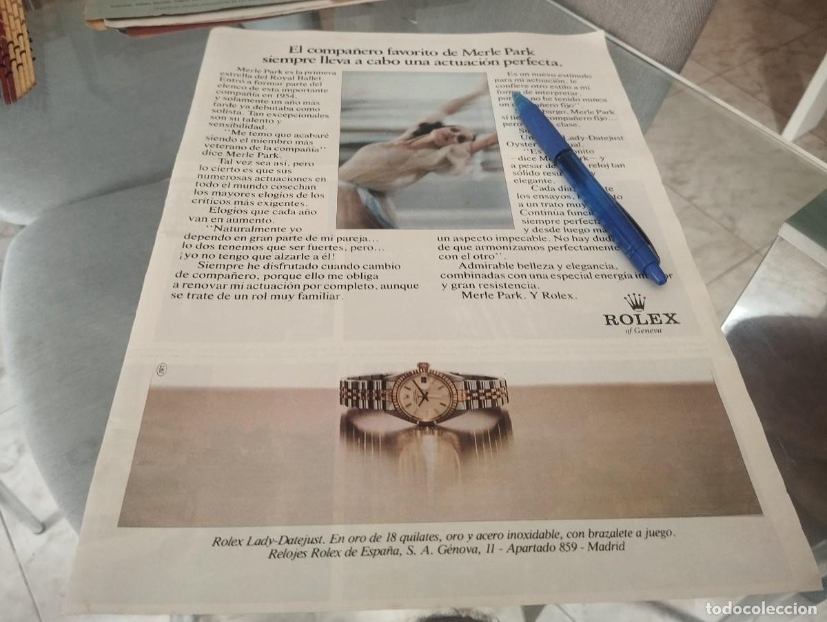 Relojes - Rolex: RELOJ ROLEX ANUNCIO PUBLICIDAD REVISTA 1981 BONITO PARA ENMARCAR