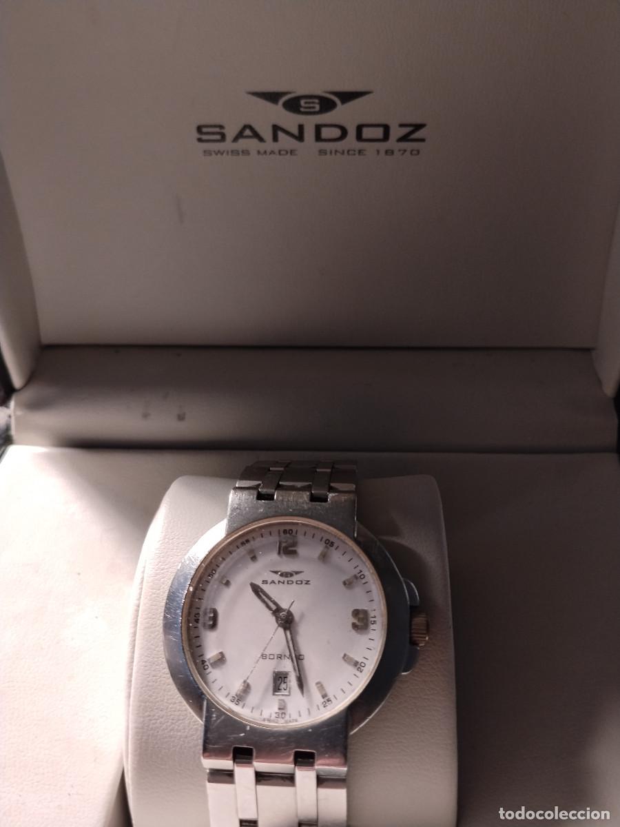 Relojes - Sandox: SANDOZ BORNEO &ndash; Swiss Made &ndash; Acero &ndash; Con caja original &ndash; Excelente estado