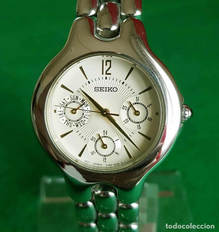 Relojes - Seiko: Reloj SEIKO VIVACE 5Y89-0B40, vintage, NOS (new old stock) - Foto 2 - 139469822