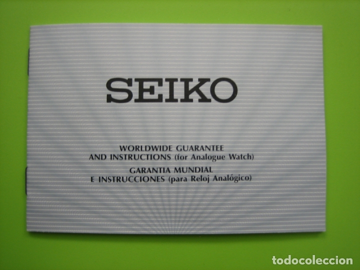 manual de reloj seiko Buy Seiko watches on todocoleccion