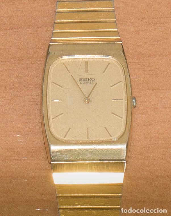 reloj seiko quartz con baño de oro en mal estad - Compra venta en  todocoleccion