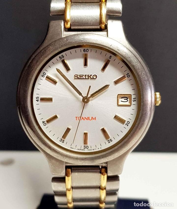 reloj seiko 7n42-8090 - titanio - vintage - nos - Buy Seiko watches on  todocoleccion