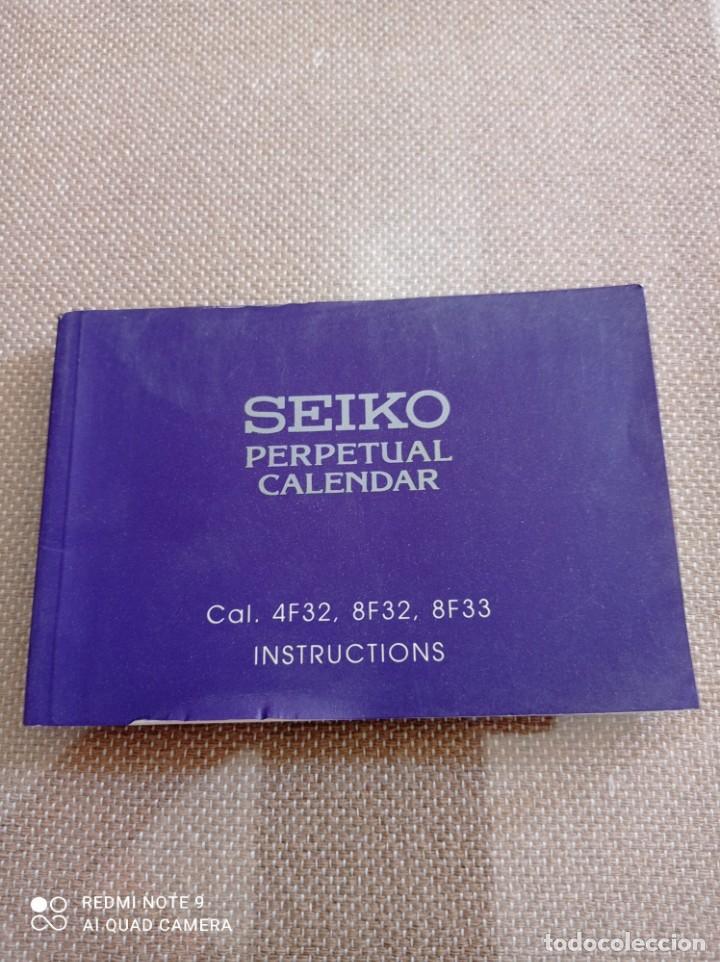 manual seiko perpetual calendar - Acheter Montres Seiko sur todocoleccion