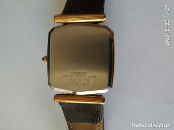 Relojes - Seiko: Reloj SEIKO modelo 6429-5180 R quartz 1980 oro chapado. - Foto 2 - 268878404