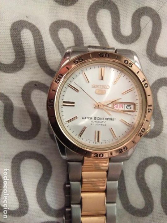 Relojes - Seiko: RELOJ SEIKO 5 AUTOM&Aacute;TICO BICOLOR - Foto 1