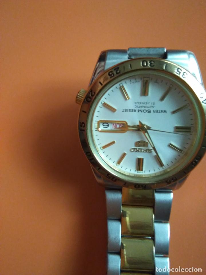 Relojes - Seiko: RELOJ SEIKO 5 AUTOM&Aacute;TICO BICOLOR - Foto 9