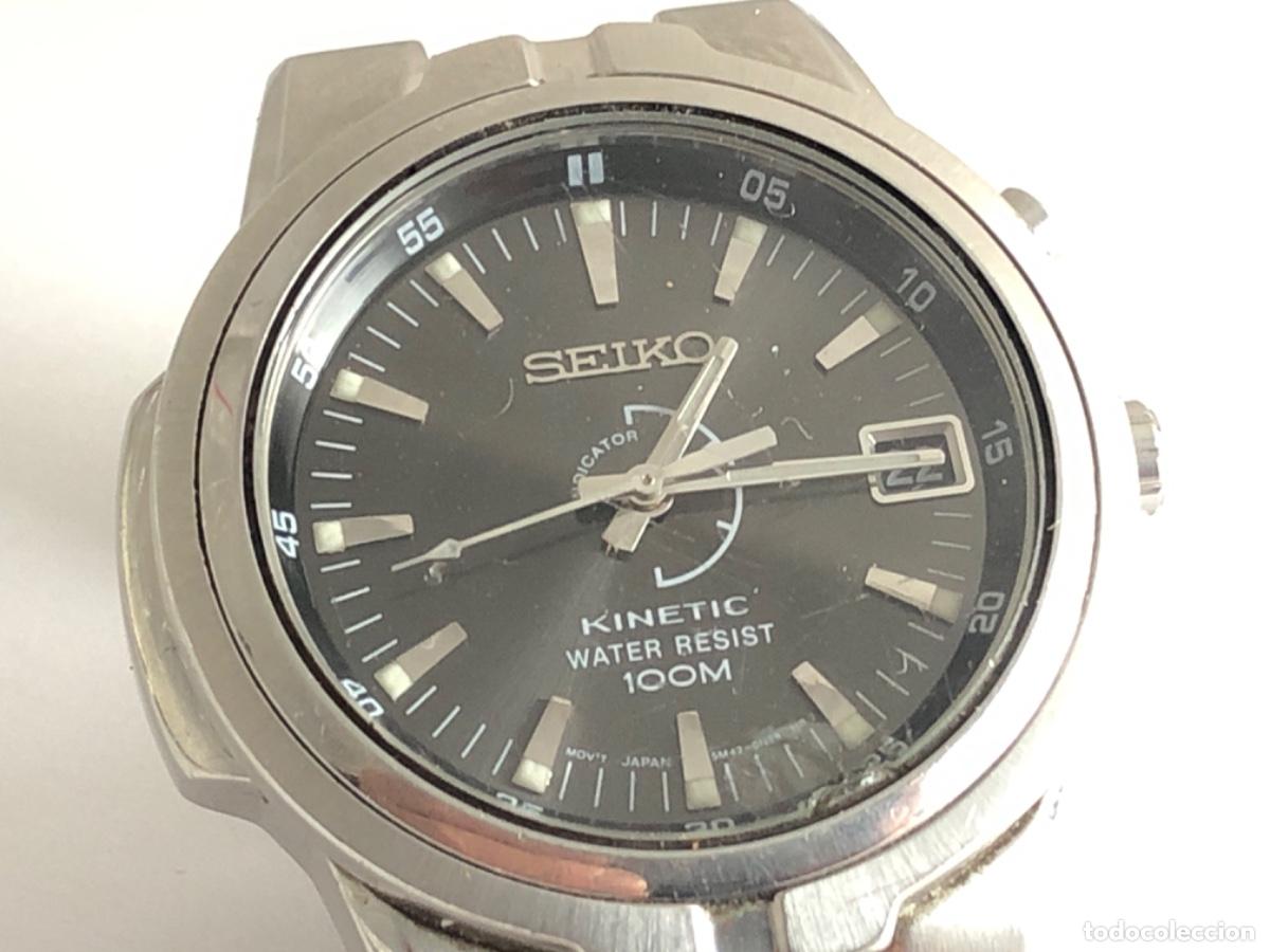 Relojes - Seiko: SEIKO KINETIC 100M 5M42 -0L10 - Foto 6