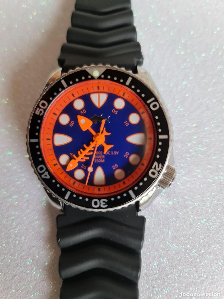 Relojes - Seiko: seiko fishbonne modified hands orange - Foto 1