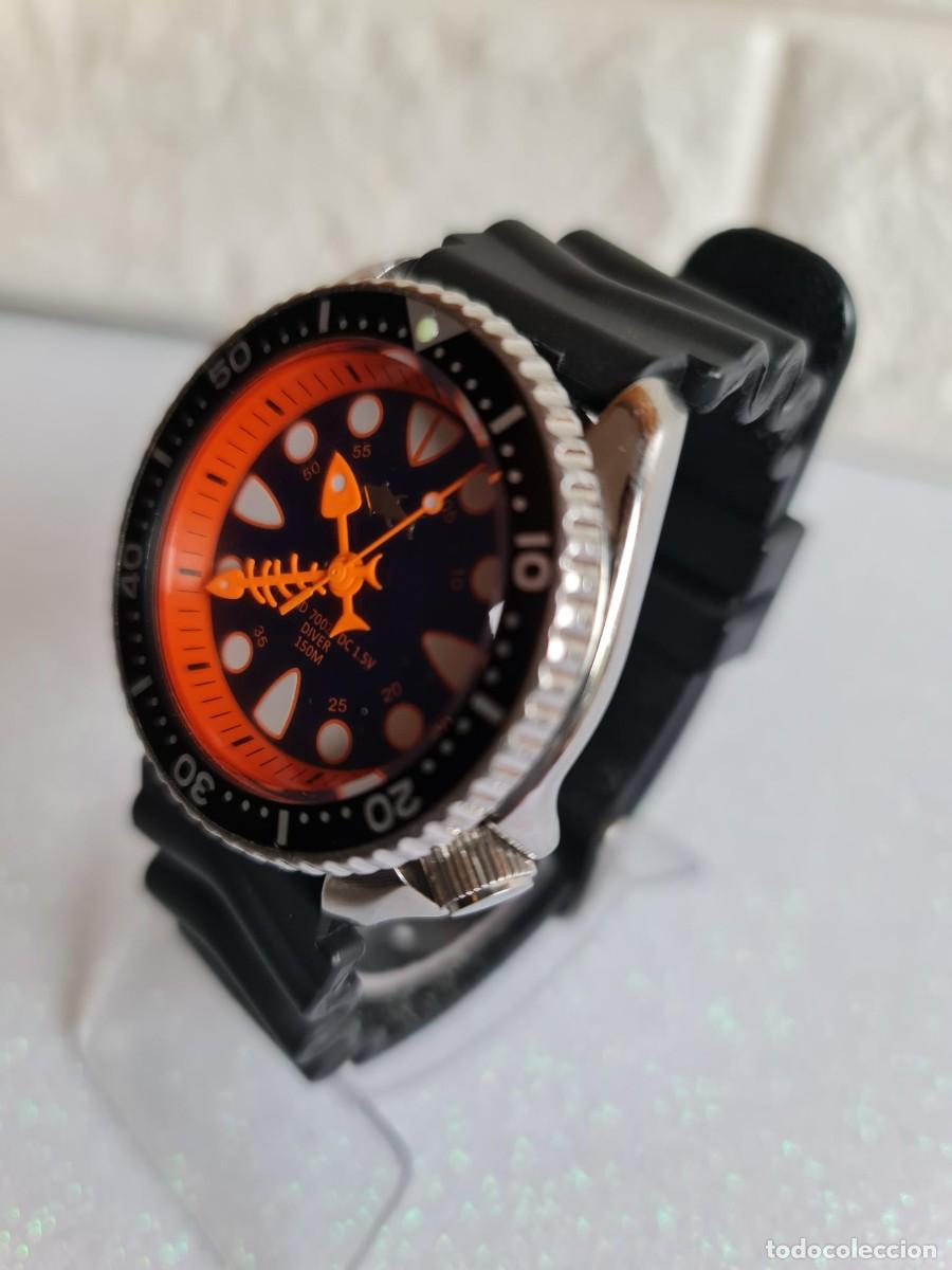 Relojes - Seiko: seiko fishbonne modified hands orange - Foto 3