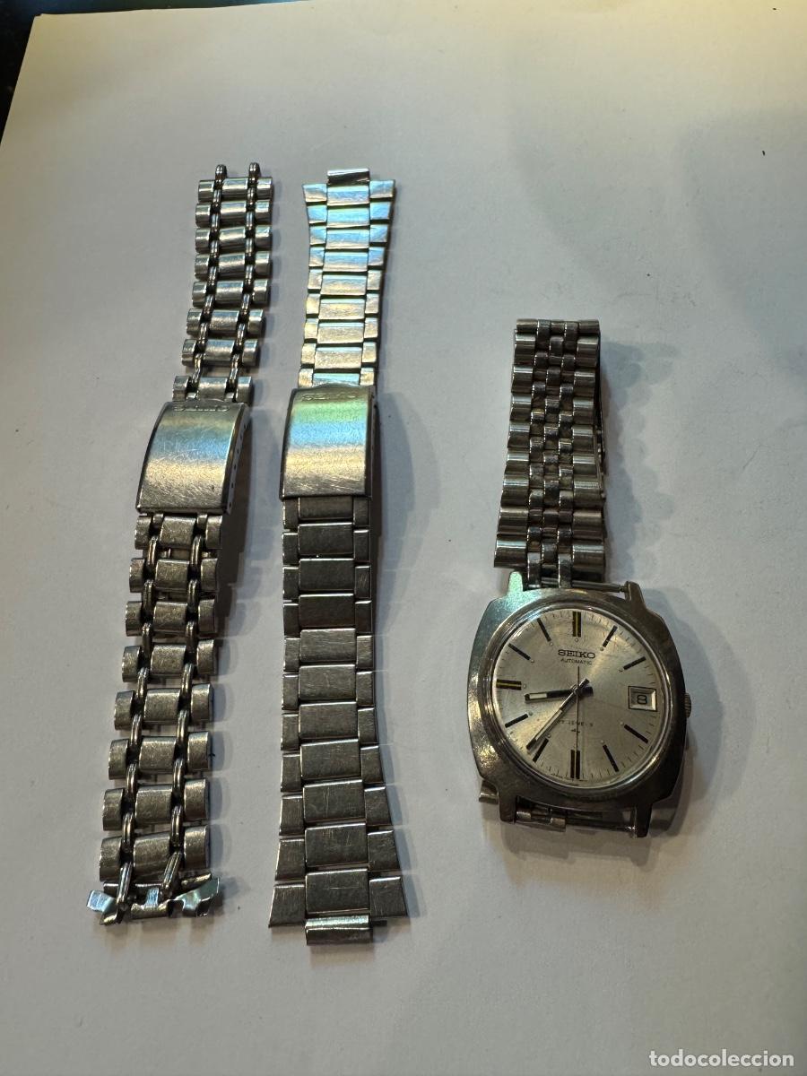Relojes - Seiko: LOTE RELOJ SEIKO AUTOMATIC 17 JEWELS CON 2 CORREAS ORIGINALES SEIKO (G)