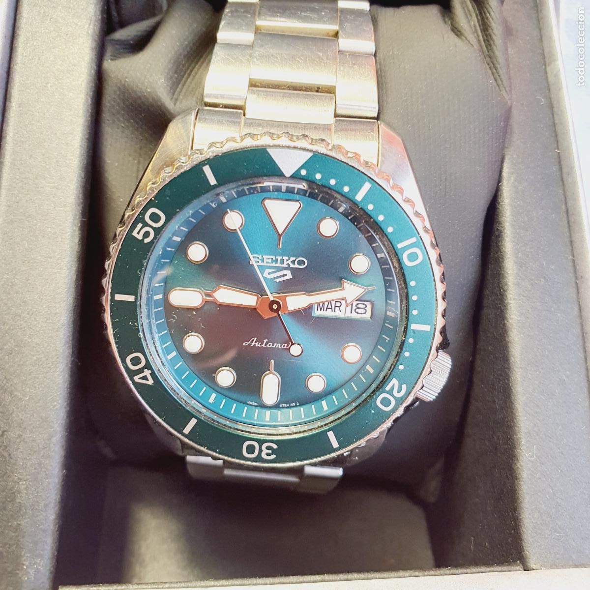 Relojes - Seiko: RELOJ-SEIKO AUTOMATIC-TODO ORIGINAL-ESLABONES-PAPELES-CAJA-GARANTIZO ESTADO-VER FOTOGRAF&Iacute;AS.