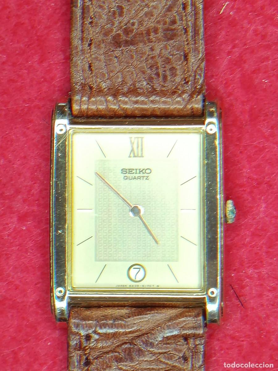 Relojes - Seiko: reloj Seiko vintage, modelo de estilo &rdquo;Tank&rdquo; REF-452/2