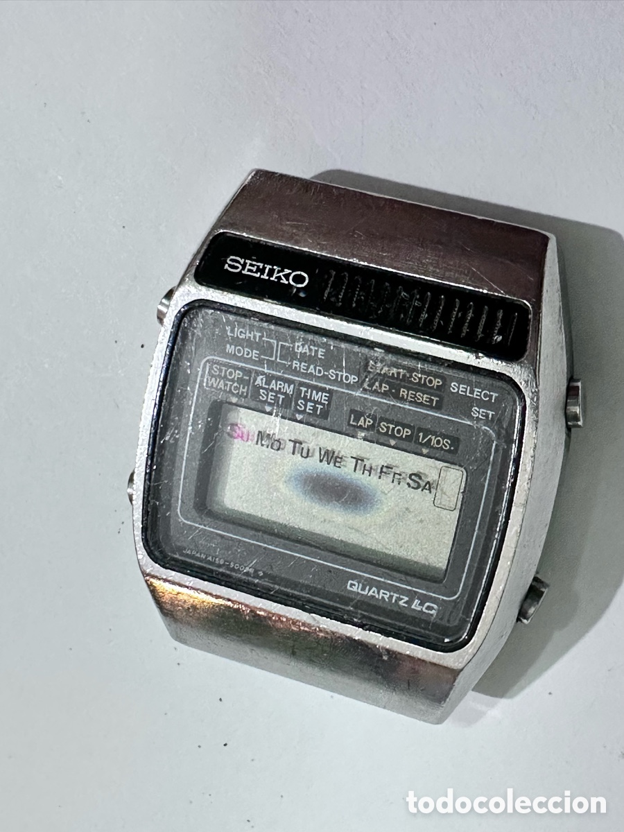 Relojes - Seiko: Antiguo reloj SEIKO A159-5009 DIGITAL LCD JAP&Oacute;N VINTAGE