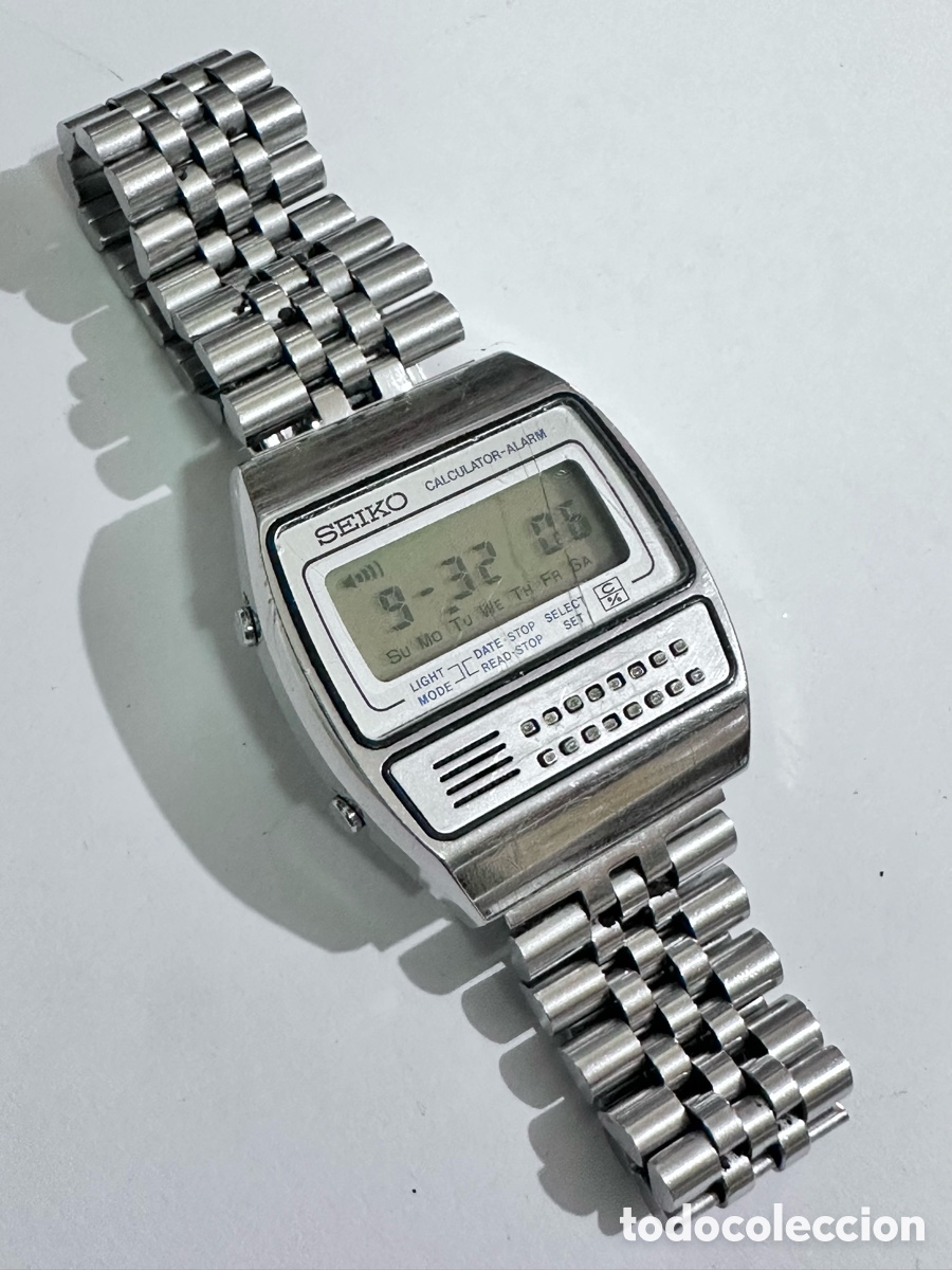 Relojes - Seiko: Antiguo reloj SEIKO C359-5000 CALCULADORA DIGITAL LCD JAP&Oacute;N VINTAGE