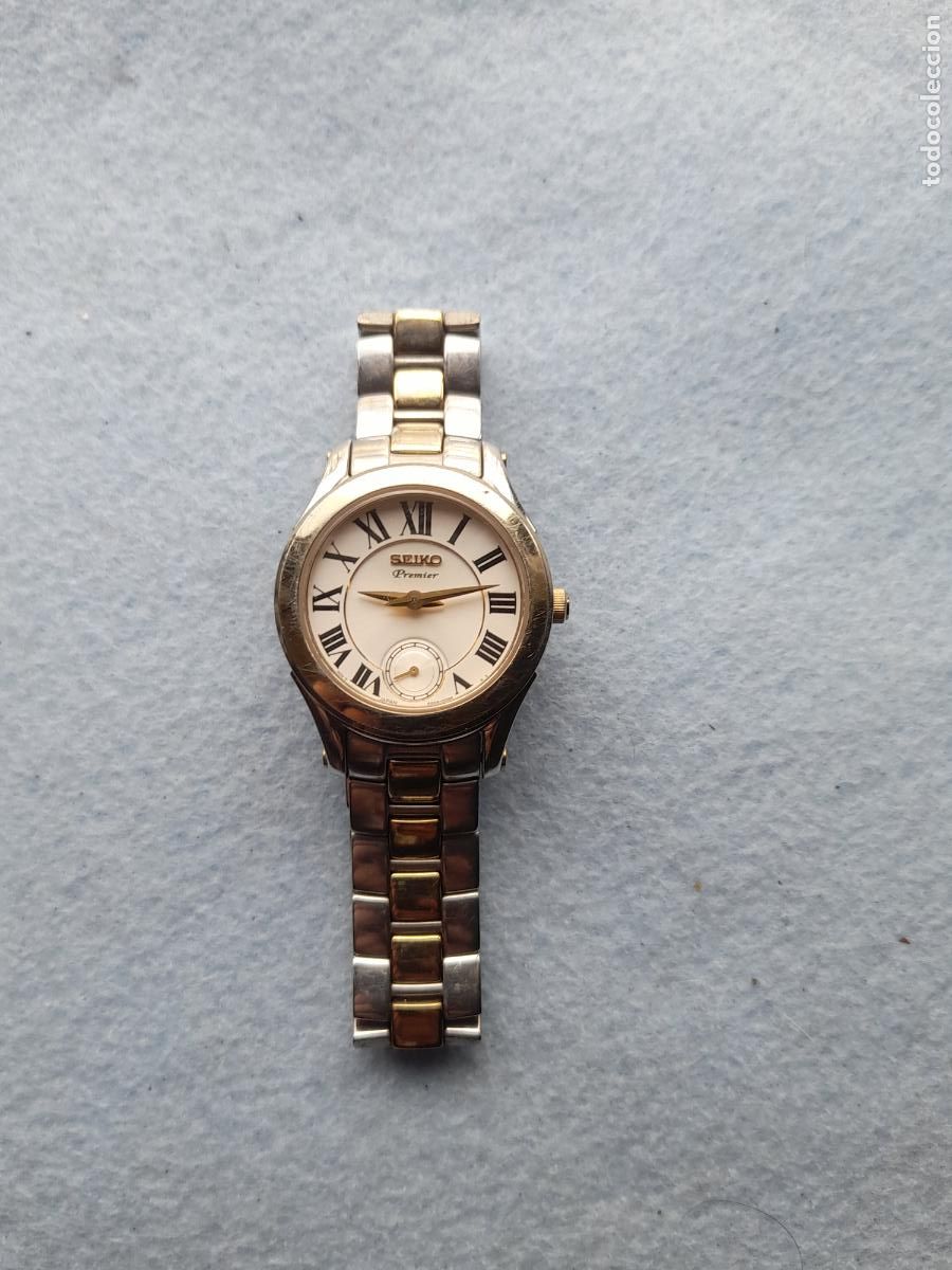 Relojes - Seiko: Reloj Marca Seiko Premier de Cuarzo para Dama. Japan Movt.