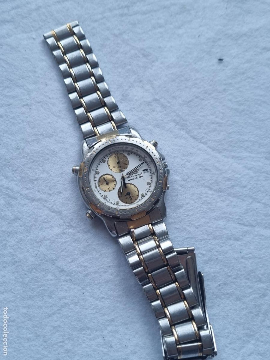 Relojes - Seiko: SEIKO 7T32 - 6C20 CRONOGRAFO ACERO 38MM