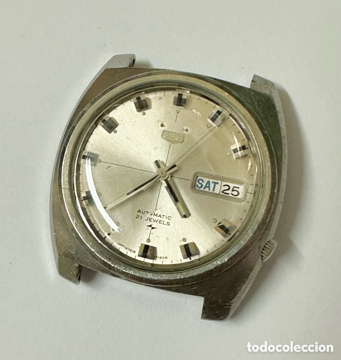 Relojes - Seiko: Antiguo Reloj SEIKO (5) 7019-7110 Autom&aacute;tico con d&iacute;a y fecha Jap&oacute;n vintage