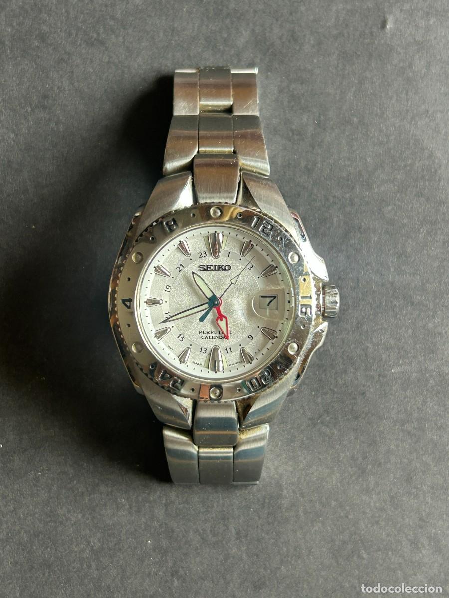 Relojes - Seiko: RELOJ SEIKO PERPETUAL CALENDARIO. MEDIDA CAJA 43,5 CM (FALTA PILA)