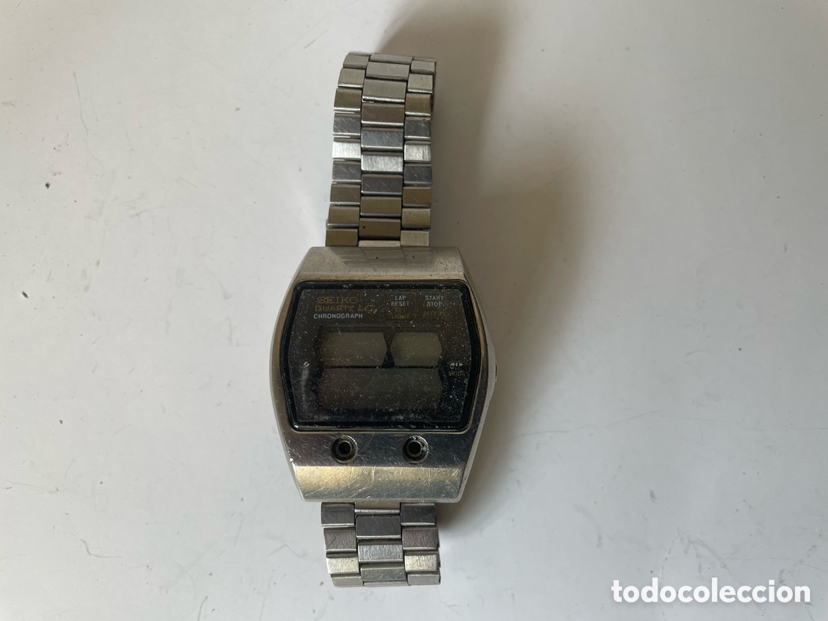 Relojes - Seiko: Seiko 0634-5001 Quartz LC Cron&oacute;grafo Vintage Japan 1976 Para Piezas