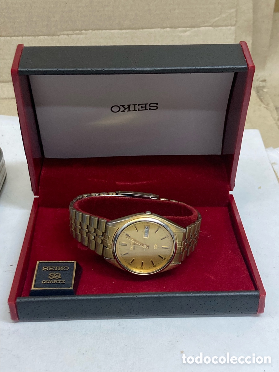 Relojes - Seiko: Reloj Seiko Quartz en su estuche