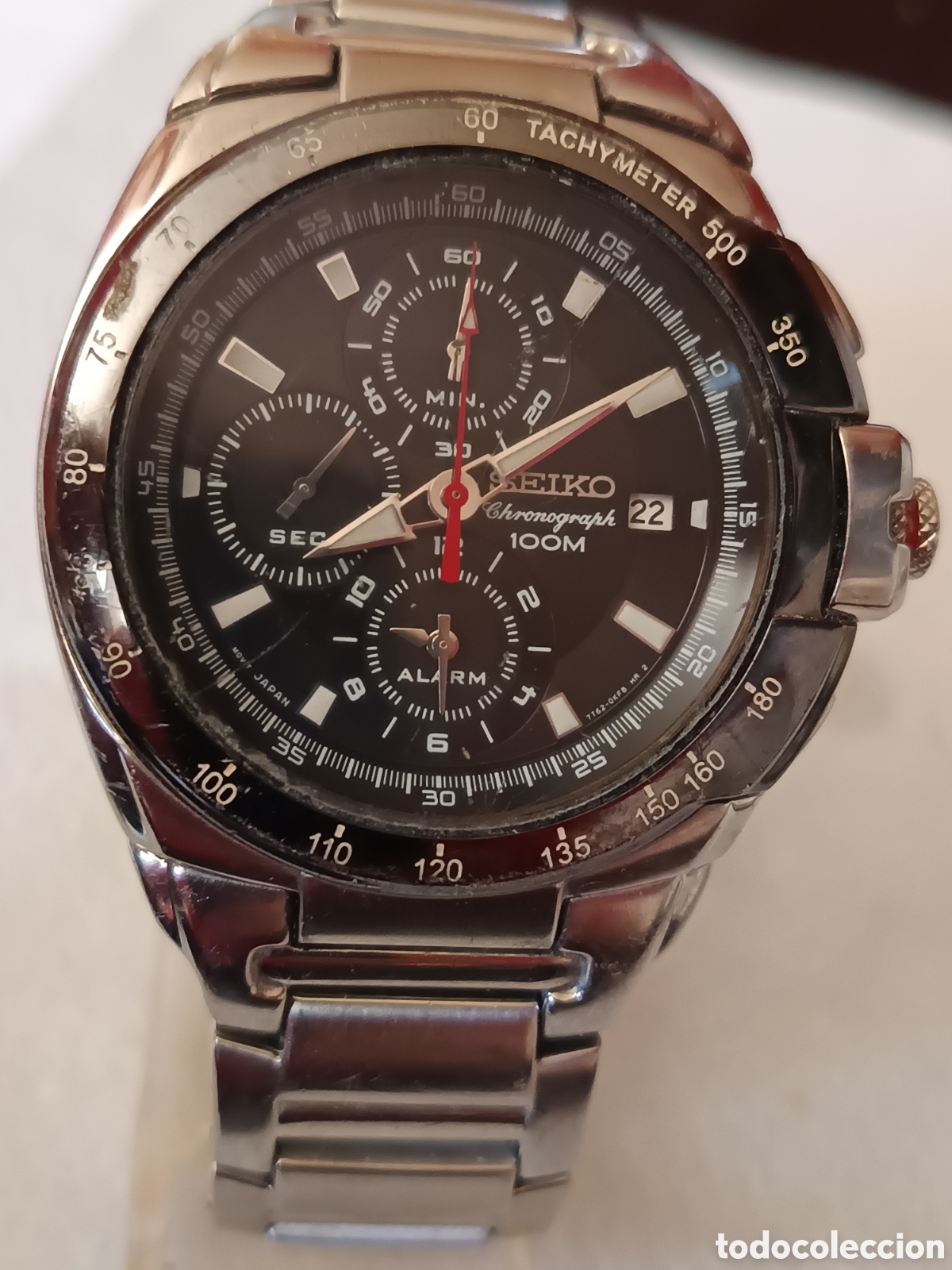 Relojes - Seiko: Reloj SEIKO CRONOGRAFO 7T62-0GWO alarma 10 esferas cuarzo