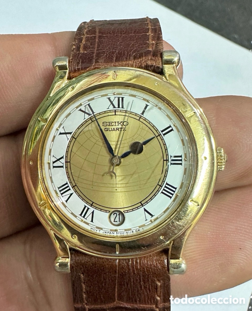 Relojes - Seiko: Antiguo Reloj Seiko 5Y22 6059 Calendar Jap&oacute;n Vintage