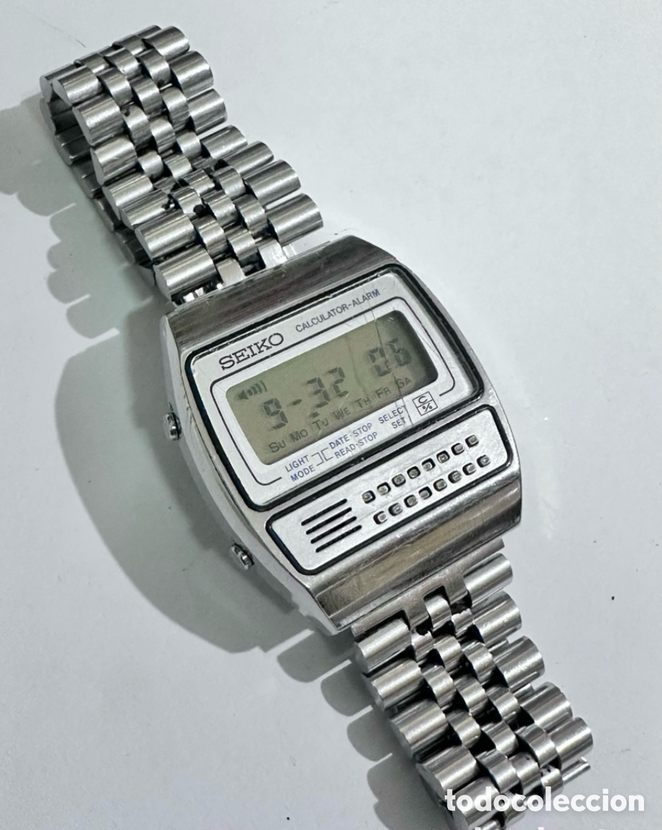 Relojes - Seiko: Antiguo reloj SEIKO C359-5000 CALCULADORA DIGITAL LCD JAP&Oacute;N VINTAGE