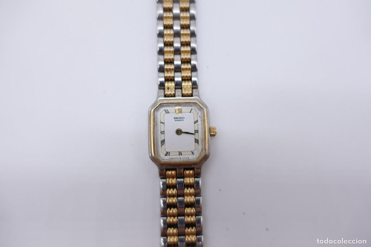 Relojes - Seiko: RELOJ SEIKO QUARTZ DE SE&Ntilde;ORA PEQUE&Ntilde;O TAMA&Ntilde;O BICOLOR PLATA Y DORADO