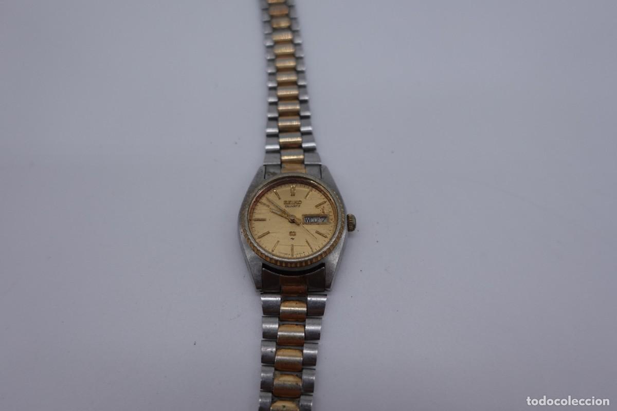 Relojes - Seiko: RELOJ SEIKO QUARTZ CON CALENDARIO DAY-DATE BICOLOR DE SE&Ntilde;ORA