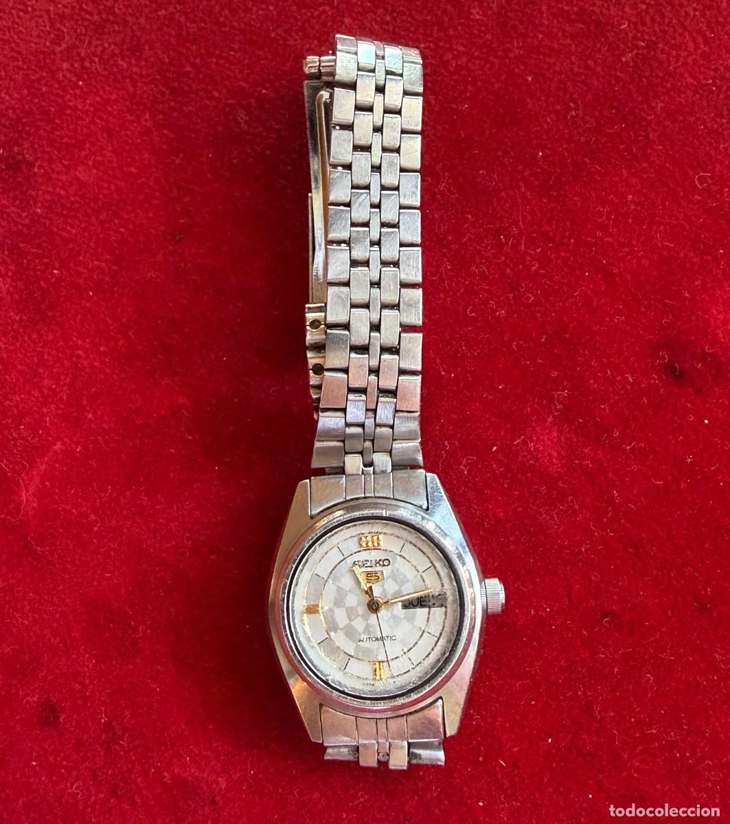 Relojes - Seiko: Vintage Seiko 5 Automatic Ladies Watch 4206-0660 Japan Stainless Steel Original Bracelet