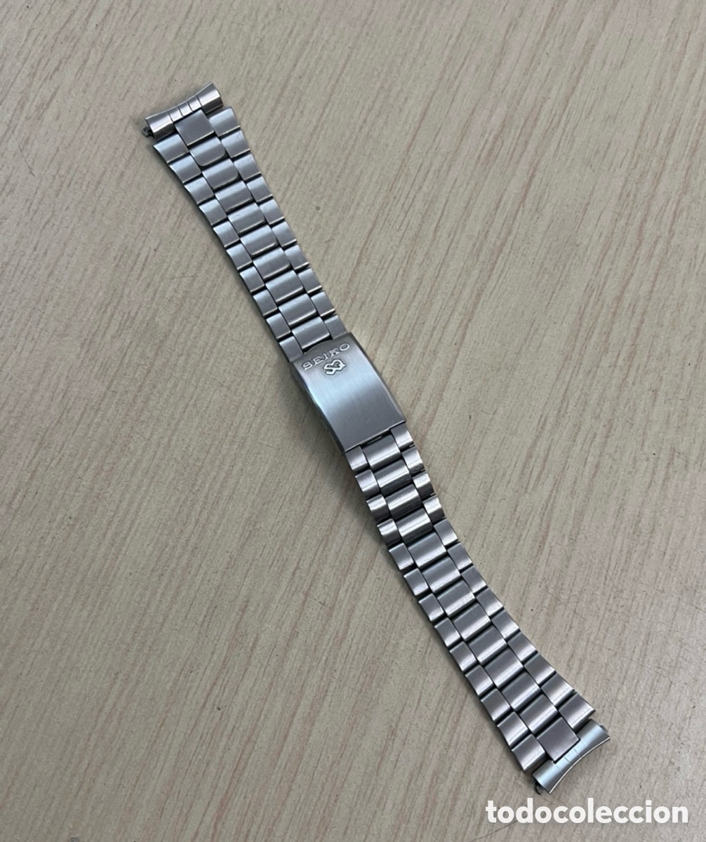 Relojes - Seiko: ✅ pulsera SEIKO SQ 19 mm acero vintage Jap&oacute;n