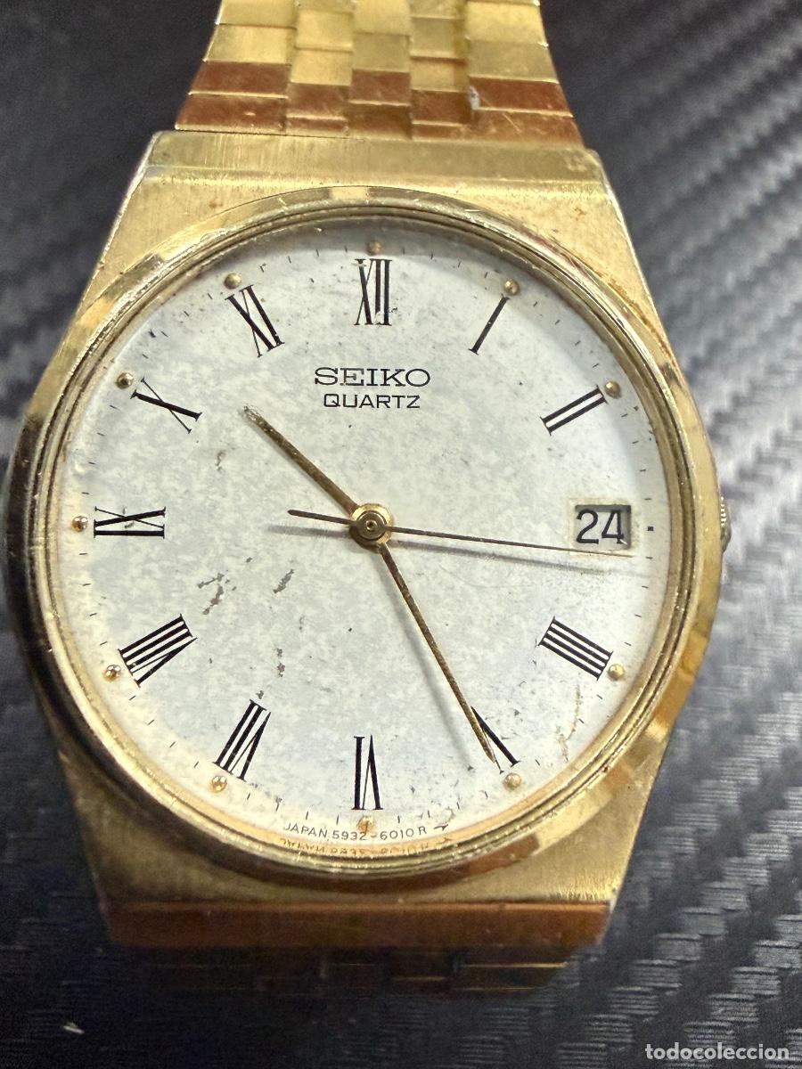 Relojes - Seiko: SEIKO QUARTZ VINTAGE ORIGINAL &ndash; Referencia 5932-6000B &ndash; Elegancia japonesa de los a&ntilde;os 80