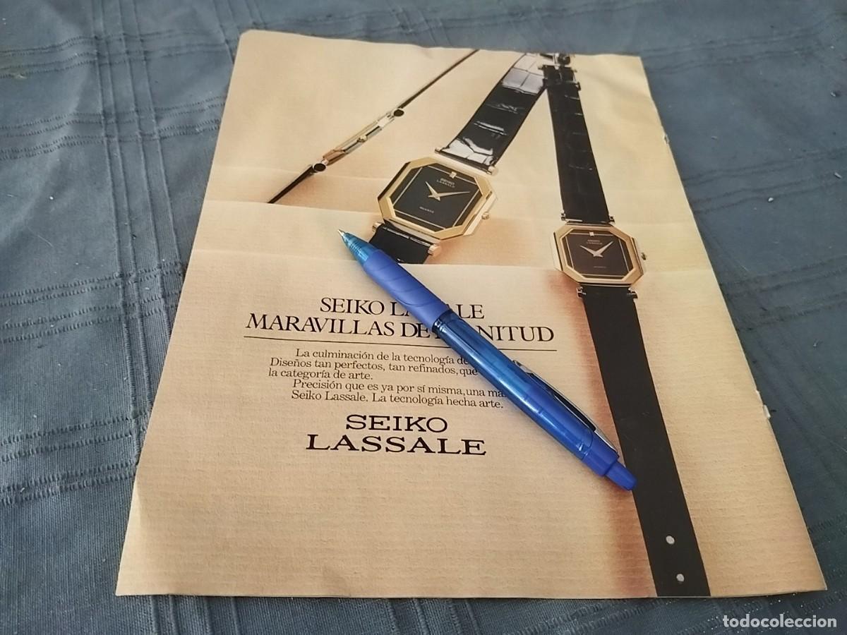 Relojes - Seiko: RELOJ SEIKO LASSALE ANUNCIO PUBLICIDAD REVISTA 1983