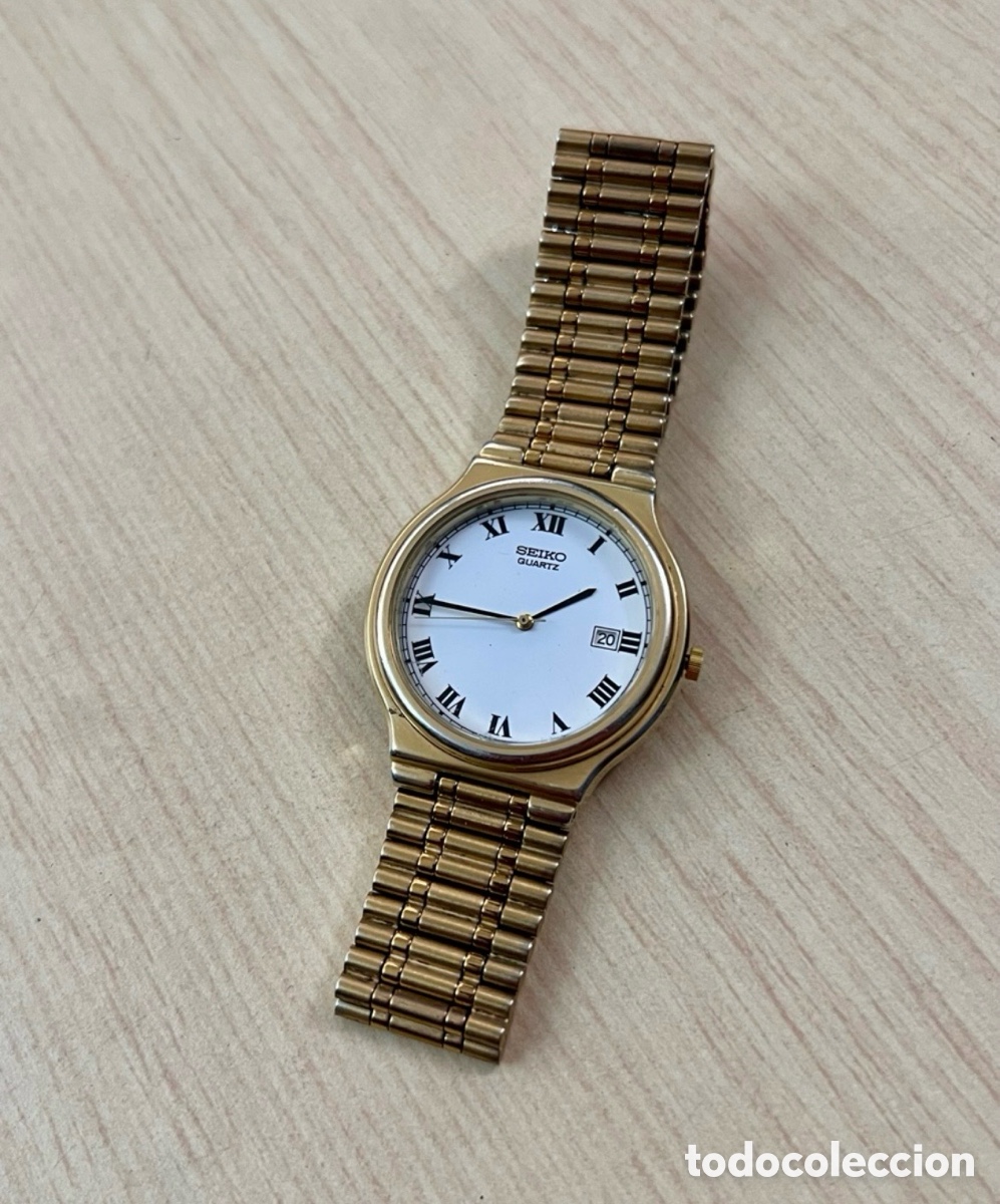 Relojes - Seiko: ✅ Reloj SEIKO Calendario cuarzo 7N42-7A00 hombres n romanos