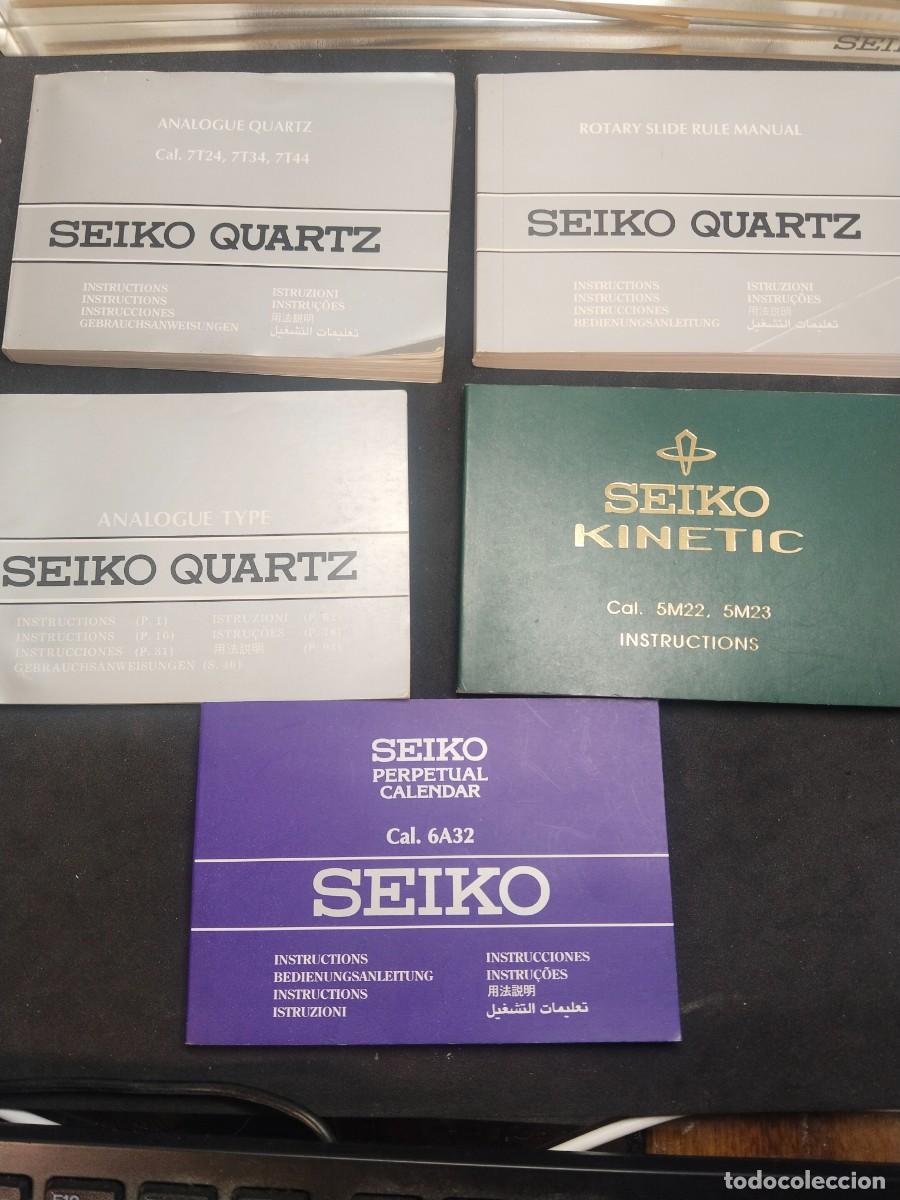 Relojes - Seiko: Lote de manuales reloj Seiko