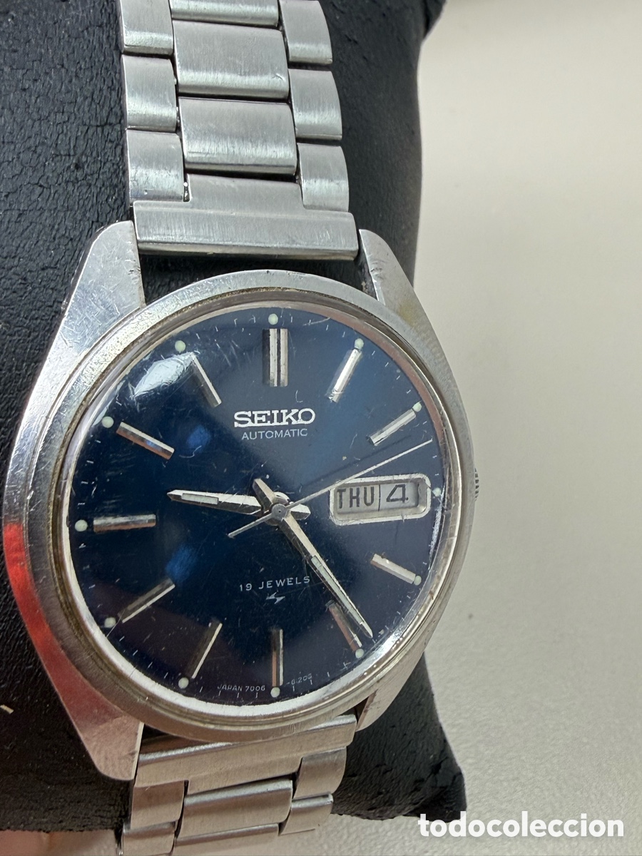 Relojes - Seiko: Reloj de pulsera Seiko autom&aacute;tico vintage. Funcionando. - Foto 5