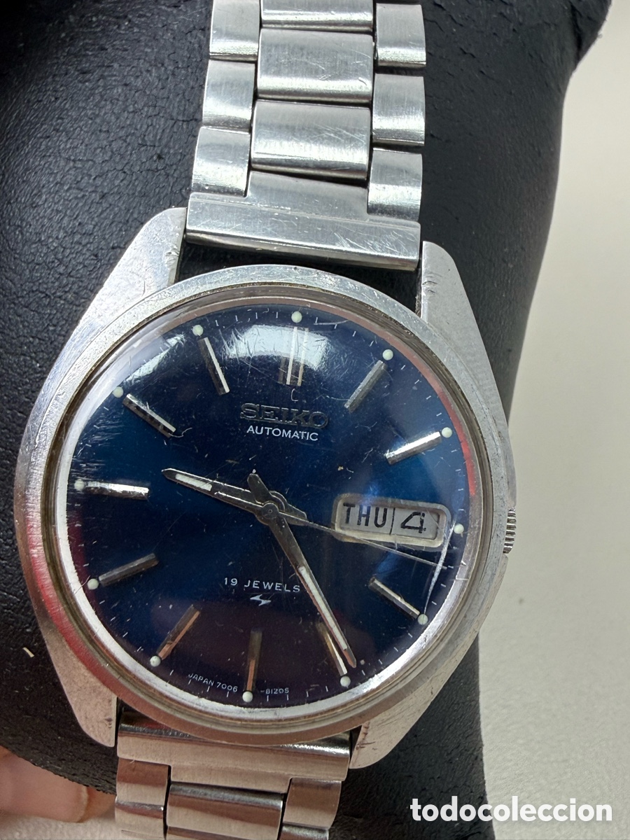 Relojes - Seiko: Reloj de pulsera Seiko autom&aacute;tico vintage. Funcionando. - Foto 6