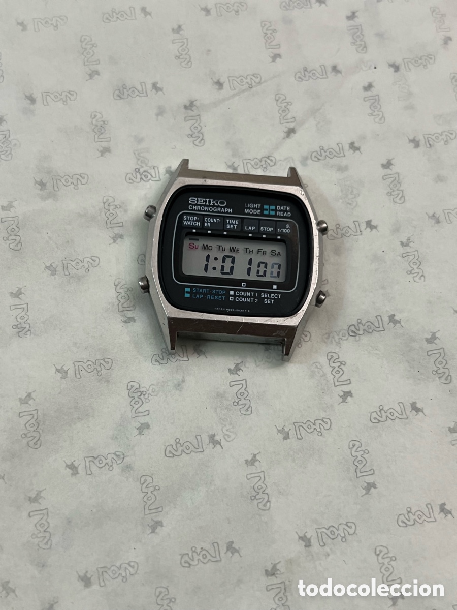 Relojes - Seiko: ✅ reloj Seiko LCD digital cron&oacute;grafo calendar M929-5030 Jap&oacute;n