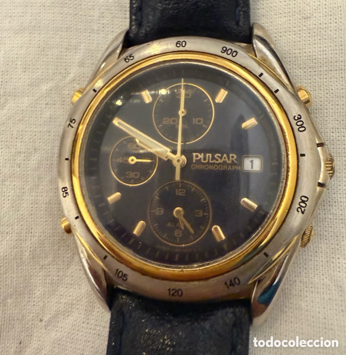 Relojes - Seiko: PULSAR BY SEIKO Y182-6A00 &ndash; CRON&Oacute;GRAFO ALARMA &ndash; VINTAGE A&Ntilde;OS 90 &ndash; CABALLERO