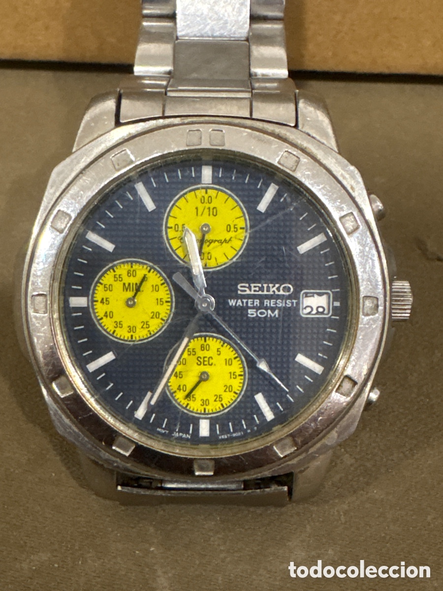 Relojes - Seiko: Antiguo reloj SEIKO,de Quartz 50M,38MM sin contar corona*VER FOTOS*
