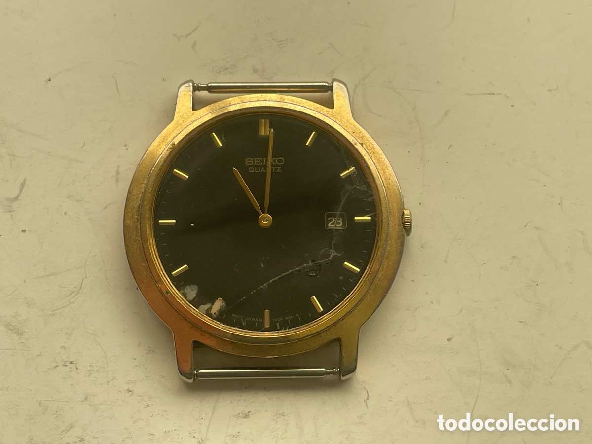 Relojes - Seiko: Reloj Seiko Quartz 7N29-8051 con fecha, 35 mm