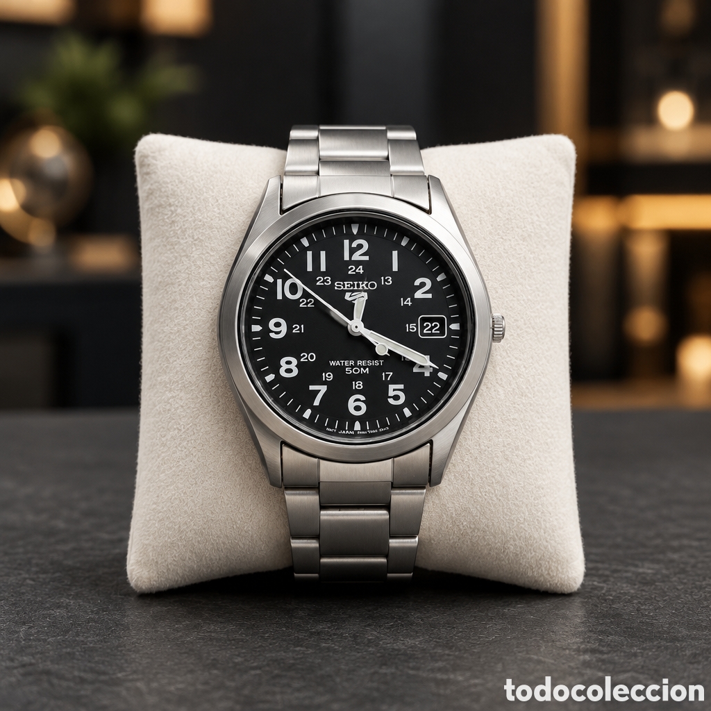Relojes - Seiko: Reloj Seiko Military de cuarzo, perteneciente a la serie con calibre 7N42, Seiko 7N42-8070...