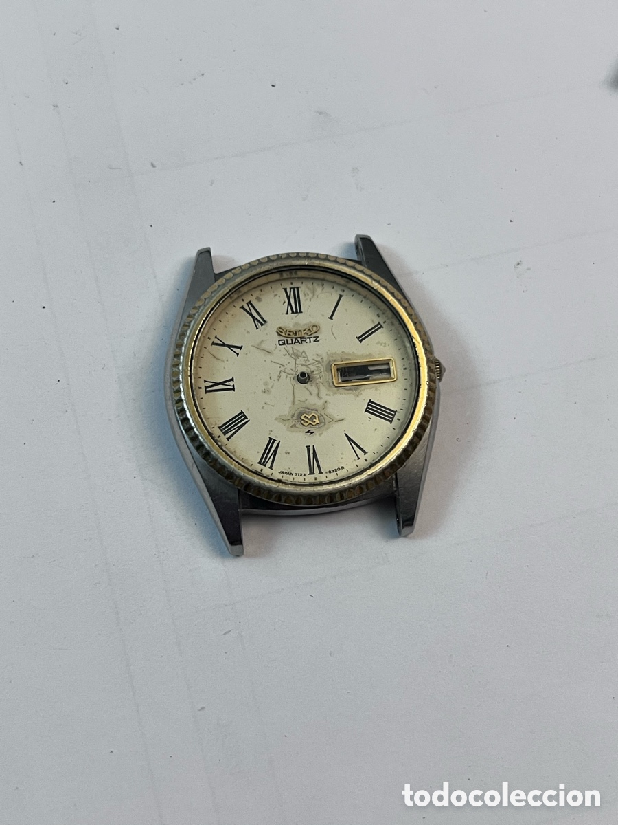 Relojes - Seiko: ✅ Reloj Seiko cuarzo 7123-8050 Jap&oacute;n vintage piezas