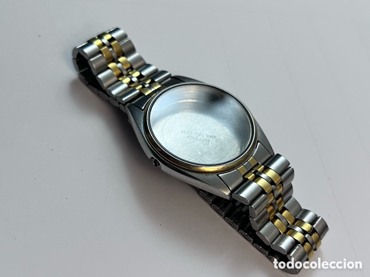 Relojes - Seiko: ✅ Caja y pulsera reloj Seiko SQ Cuarzo 5Y23-8A11 como nuevo