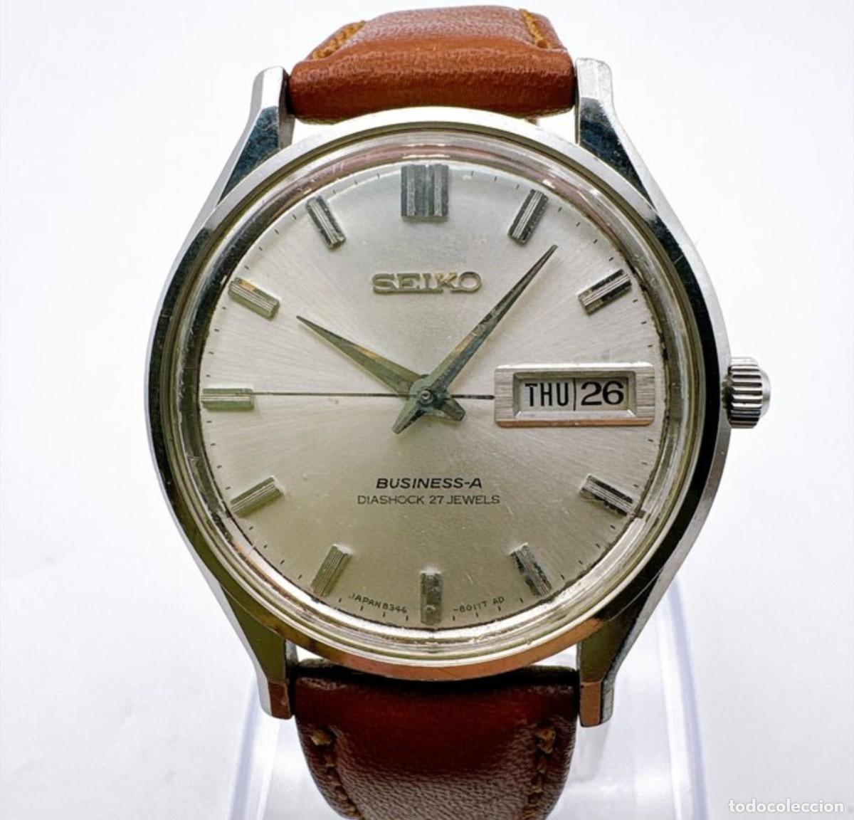 Relojes - Seiko: Reloj Seiko Business-A Diashock 27J (Ref. 8306-8000) - A&ntilde;o 1966 - Tapa Delf&iacute;n