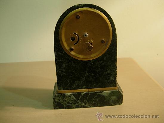 Relojes de carga manual: RELOJ ART DECO EN MARMOL VERDE - Foto 3