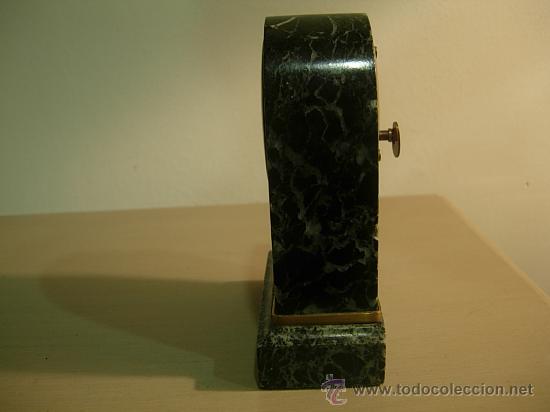Relojes de carga manual: RELOJ ART DECO EN MARMOL VERDE - Foto 4