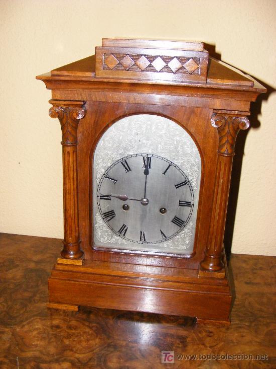 Relojes de carga manual: RELOJ WESTMISTER EN MADERA DE CAOBA - Foto 2